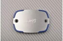 ブルーシルバー フロント/リア ブレーキ液リザーバー キャップ ヤマハ TMAX 530 T-MAX 2012-14 Blue-Silver Front / Rear Brake Fluid Reservoir Cap YAMAHA TMAX 530 T-MAX 2012-14(2)