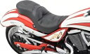 ドラッグ スペシャリティーズ バックレスト付きロープロファイル ツーリング シート オプション 0810-1577 Drag Specialties Low Profile Touring Seat with Backrest Option 0810-1577