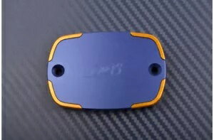 ブレーキコンテナカバー フロント/ヒント ゴールドブルー ヤマハ マジェスティ YB 400/250 2009-13- Brake Container Cover Front/Hint Gold-Blue YAMAHA MAJESTY YB 400/250 2009-13-