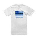 アルパインスターズ フラッグ CSF T シャツ ホワイト/ブルー Alpinestars Flag CSF T-Shirts WHITE/BLUE