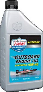 Lucas 船外機 4 ストローク エンジン オイル 10662 10W40 - 1qt。 Lucas Outboard 4-Stroke Engine Oil 10662 10W40 - 1qt.