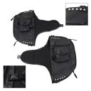 ハーレーツーリングロードグライド用ソフトロウワーズチャップスレッグウォーマーバッグ左右2個 2x Soft Lowers Chaps Leg Warmer Bag Left & Right For Harley Touring Road Glide