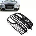 フロントバンパーフォグライトハニカムグリルカバーアウディ A5 S ライン S5 2013-2017 US Front Bumper Fog Light Honeycomb Grille Cover For Audi A5 S-Line S5 2013-2017 US(2)