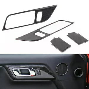 ʡƥꥢɥϥɥե졼ȥॹƥåեɥޥ 2015-2019 Inner Interior Door Handle Frame Trim Sticker Decor for Ford Mustang 2015-2019
