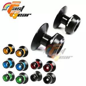 黒 6 ミリメートルリアスイングアームスプールスライダーヤマハ YZF R1 99-14 13 12 11 10 BLACK 6mm Rear Swingarm Spools Sliders For Yamaha YZF R1 99-14 13 12 11 10(2)