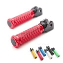 レッド CNC ポールフロントフットペグスピードトリプル R/RS 17 18 19 Red CNC POLE Front Foot Pegs For Speed Triple R / RS 17 18 19(2)