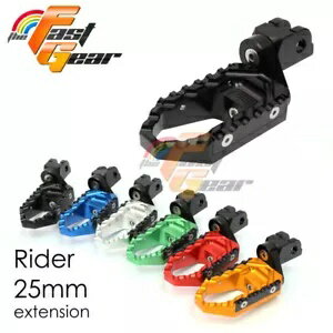 フロントワイドフットペグ延長 25 ミリメートル BUELL XB9R XB12R ファイアボルト XB9S ライトニング用..