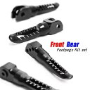 ブラック CNC BOB 助手席フットペグホンダ CB300F 15 16 17 18 Black CNC BOB Front Passenger Foot Pegs For Honda CB300F 15 16 17 18(2)