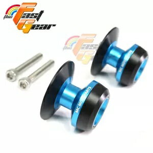 ֥롼 6mm ꥢ󥰥ॹס륹饤 ޥ NIKEN GT 19-20  BLUE 6mm Rear Swingarm Spools Sliders For Yamaha NIKEN GT 19-20