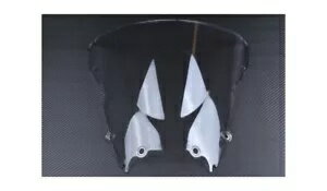 クリアフロントガラス+ホワイトカーボン/フロントガラス ヤマハ YZF R6 YZF-R6 1999-2000 Clear Windscreen + White Carbon / Windshield YAMAHA YZF R6 YZF-R6 1999-2000