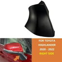 トヨタ ハイランダー 2020-22 右用ブラック ABS バックミラーベースカバートリム Black ABS Rear View Mirror Base Cover Trim For Toyota Highlander 2020-22 Right