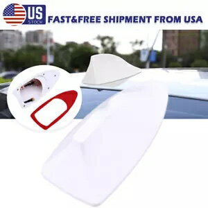 パールホワイト フカヒレ 車のルーフ アンテナ ラジオ FM/AM 信号アンテナ アクセサリー Pearl White S..