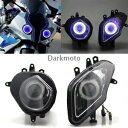 ヘッドライトアセンブリエンジェルアイズヘッドランププロジェクターライト BMW S1000RR 09-14用 Headlight Assembly Angel Eyes Headlamp Projector Light Fit For BMW S1000RR 09-14