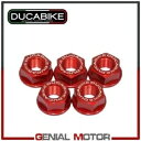クラウン フランジ ナット キット レッド 5DSB03A Ducabike Ducati 999 S 2003 - 2006 Crown Flange Nuts Kit Red 5DSB03A Ducabike Ducati 999 S 2003 - 2006(2)