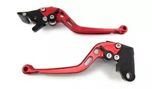 レッド ロング ブレーキ レバー クラッチ レバー ABE MOTO MORINI SCRAMBLER 2009-2021- Red long brake lever clutch lever with ABE MOTO MORINI SCRAMBLER 2009-2021-