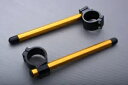 ブラック - ゴールド クリップオン ハンドルバー 41 mm スズキ GV-1400 1985-1989 ペア Black- Gold Pair of Clip Ons Handlebars 41 mm SUZUKI GV-1400 1985-1989(2)