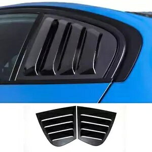 2ピース グロスブラック サイドウィンドウ ルーバー スクープ シャッター カバー トリム BMW 3~シリーズ F30用 2pc Gloss Black Side Window Louver Scoop Shutter Cover Trim For BMW 3~Series F30