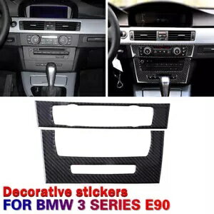 カーボンファイバーインテリア CD パネルカバートリムキット BMW 3 シリーズ E90/E92 2005 ? 2012 Carb..