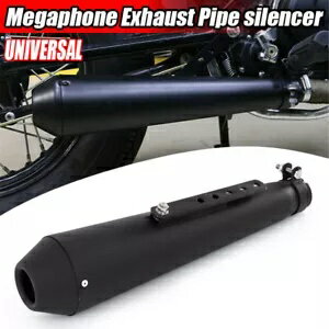 ホンダ CB350 CB360 カフェリバースコーンメガホン排気管エアブラック CB に適合 Fit For Honda CB350 ..