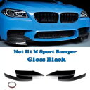 BMW F10 M5 のみ 2011 ? 2016 グロスブラックスタイルフロントバンパースプリッターリップコーナー For BMW F10 M5 Only 2...