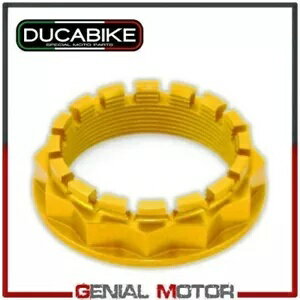 クラウン ダイス ゴールド (エルガル機械加工 CNC ドゥカバイク ドゥカティ パニガーレ 1199 2012-2017) Crown Dice Gold in Ergal Machined CNC Ducabike Ducati Panigale 1199 2012-2017