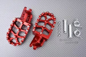 フットレスト 左右クロス/エンデューロレッド アルミ製 ホンダ トランザルプ XL 750 2023-2024- Footrests right & left cross / enduro red made of aluminium Honda Transalp XL 750 2023-2024-