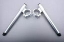 シルバー ペア ハイライズ クリップオン ハンドルバー 50mm アプリリア RS 50/125 /250 1996-2002 Silver Pair High Rise Clip-on Handlebars 50mm APRILIA RS 50/125 /250 1996-2002(2)