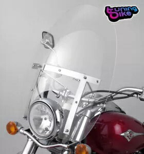 Puig եȥ饹  ꥫ III  GN250 84-99 Ʃ- PUIG WINDSHIELD CUSTOM AMERICA III FOR SUZUKI GN250 84-99 TRANSPARENT-