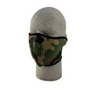 Zan ネオプレン 1/2 フェイス マスク - ウッドランド カモフラージュ WNFM118H Zan Neoprene 1/2 Face Mask - Woodland Camouflage WNFM118H