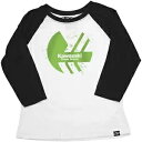 Factory Effex Kawasaki ケース入りユースベースボールシャツ ブラック/ホワイト、S 22-83110 Factory Effex Kawasaki Cased Youth Baseball Shirt Black/White, Small 22-83110