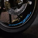 アクアインナーストライプデカールホイールステッカーヤマハトレーサー 900 FJ-09 18-20 Aqua Inner Stripe Decal Wheel Stickers For Yamaha TRACER 900 FJ-09 18-20