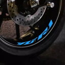 アクアインナーストライプデカールホイールステッカーヤマハ YZF R1 24 23 22 21 20 98-24 Aqua Inner Stripe Decal Wheel Stickers For Yamaha YZF R1 24 23 22 21 20 98-24