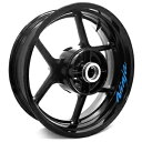 アクアインナーストライプデカールホイールステッカー Kawasaki ZX6R Ninja ZX636 ZX600 95-24 Aqua Inner Stripe Decal Wheel Stickers For Kawasaki ZX6R Ninja ZX636 ZX600 95-24