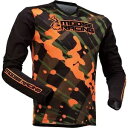 Moose Racing ユース アグロイド メッシュ ジャージ - オリーブ/オレンジ - L 2912-2177 Moose Racing Youth Ag...