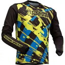 Moose Racing ユース アグロイド メッシュ ジャージ - ブルー/Hi-Vis - L 2912-2167 Moose Racing Youth A...