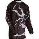 Moose Racing ユース アグロイド? メッシュ ジャージ - ブラック/グレー - XS 2912-1992 Moose Racing Youth A...
