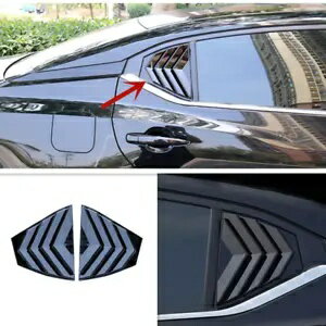 日産セントラ 20-23 光沢のある黒サイドリアウィンドウシャッター装飾 2 個 For Nissan Sentra 20-23 glossy black side rear window shutter decoration 2PCS