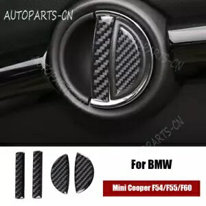 ֥åܥեС֥ʡɥϥɥȥॹƥå BMW ߥ˥ѡ F55 Black Carbon Fiber Car Inner Door Handle Trim Sticker For BMW Mini Cooper F55