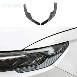 ホンダ CR-V 2023-2024 ABS カーボンファイバーヘッドライト眉毛 2 個 For Honda CR-V 2023-2024 ABS c..