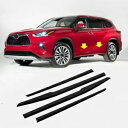 トヨタ ハイランダー 2020-2023ABS ピアノブラックボディドアトリム 4 個 For Toyota Highlander 2020-2023ABS piano black body door trim 4PCS
