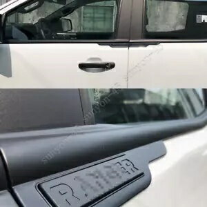 フォードレンジャー 2019-2021 ABS 黒窓ピラーサイドカバートリムロゴ 4 個 For Ford Ranger 2019-2021..
