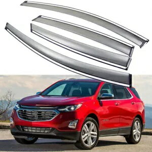 シボレーエクイノックス 17-23 ウィンドウベントフロントガラスサンシェードとレインシールド 4 個 For..