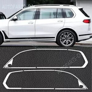 BMW X7 G07 2019-2024 シルバーステンレス鋼窓敷居成形ストリップトリム For BMW X7 G07 2019-2024 Sil..