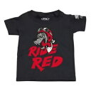 Factory Effex 幼児ホンダライドレッドウルフ T シャツ - ブラック - 4T 23-83324 Factory Effex Toddler Honda Ride Red Wolf Tee Shirt - Black - 4T 23-83324