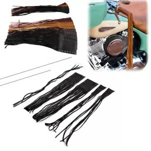 オートバイユニバーサルハンドルバーハンドルバータッセル、クラッチレバーフリンジカバー付き- Motorc..