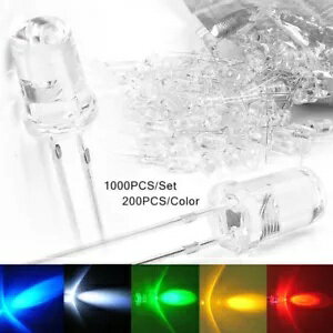 Superbright LED ŵ 20000mcd 1000  5MM ////- Superbright LED Bulb Lamp 20000mcd 1000 PCs 5MM Red/Green/Blue/Yellow/White-