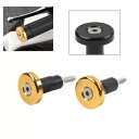 オートバイ 7/8 ''1'' ハンドルバーグリップバーエンドキャップ Silder プラグ Kawasaki ゴールド- Motorcycle 7/8'' 1...