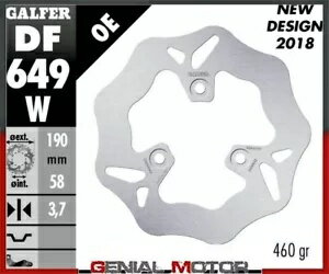 Galfer ֥졼ǥ ꥢָ 190x3.8 mm ץ硼 Looxor 150 2002- Galfer brake discs rear wave fixed 190x3.8 mm Peugeot Looxor 150 2002-
