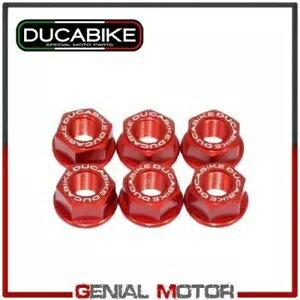 クラウン フランジ ナット キット レッド 6DSB01A Ducabike Ducati Panigale 1299 2015 - 2018 Crown Flange Nuts Kit Red 6DSB01A Ducabike Ducati Panigale 1299 2015 - 2018