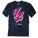 Factory Effex Youth Yamaha ドリップ T シャツ - ネイビー - M 23-83202 Factory Effex Youth Yamaha Drip Tee Shirt - Navy - Medium 23-83202